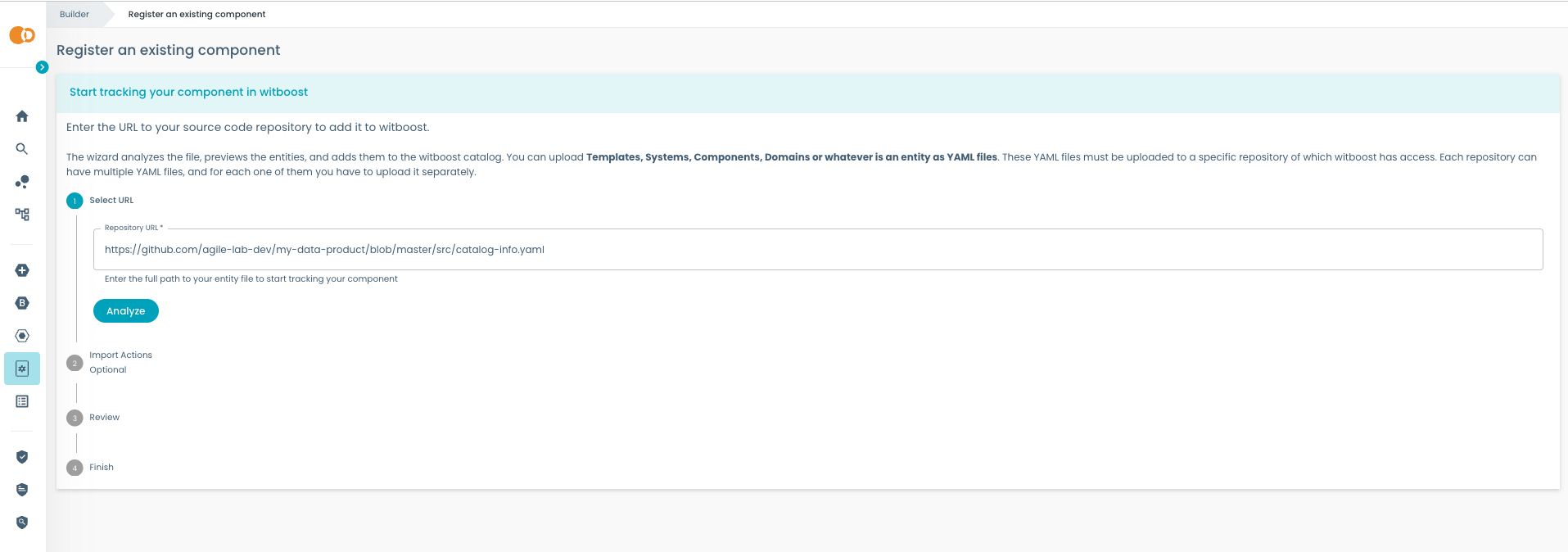 Catalog import tool